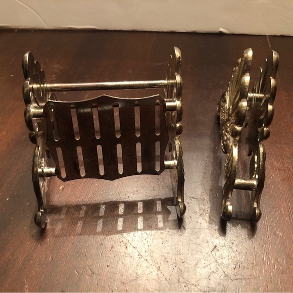 Vintage Silver Plated Napkin Holder And Knife Holder. - Picture 2 of 3